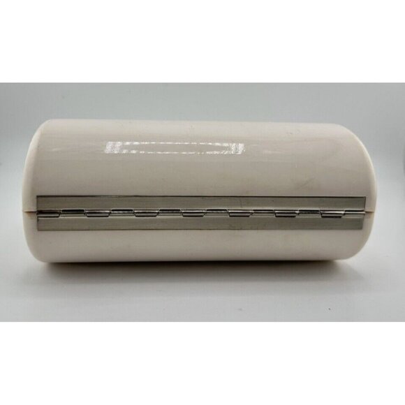 Jimmy Choo Off-White Cream Hardshell Clamshell Sunglasses Case Hard Protective - Picture 3 of 5